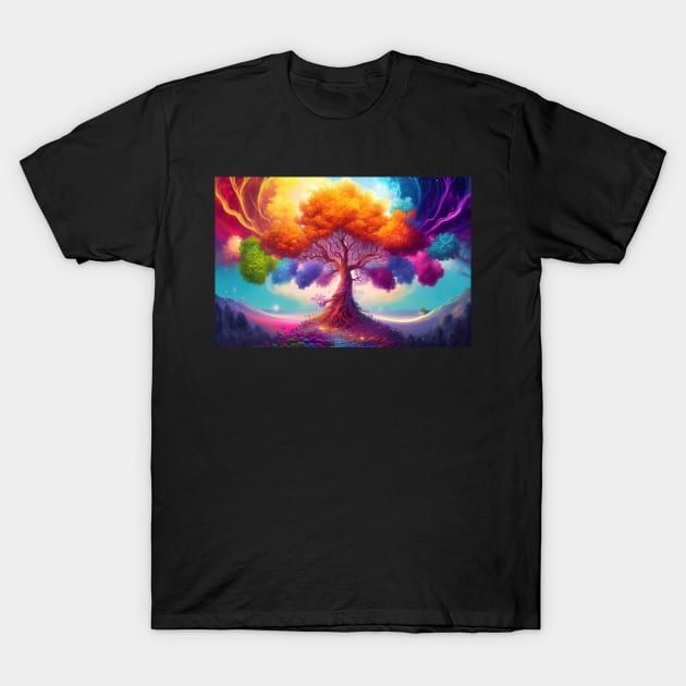 Colorful tree of life T-Shirt by Art8085